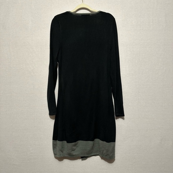 NWT Susan Lawrence black & gray lightweight sweater dress - size XL - Picture 2 of 5